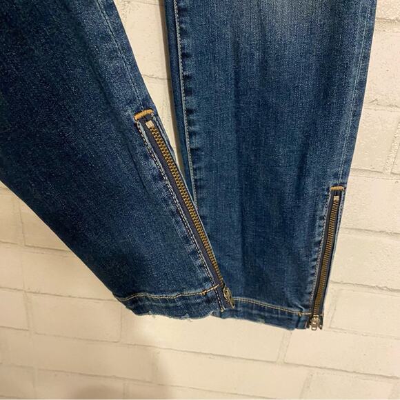 NWOT Joie Park Skinny Cropped Ankle Zip Jeans Dark Wash Denim Cruise Size 29 - Picture 16 of 16